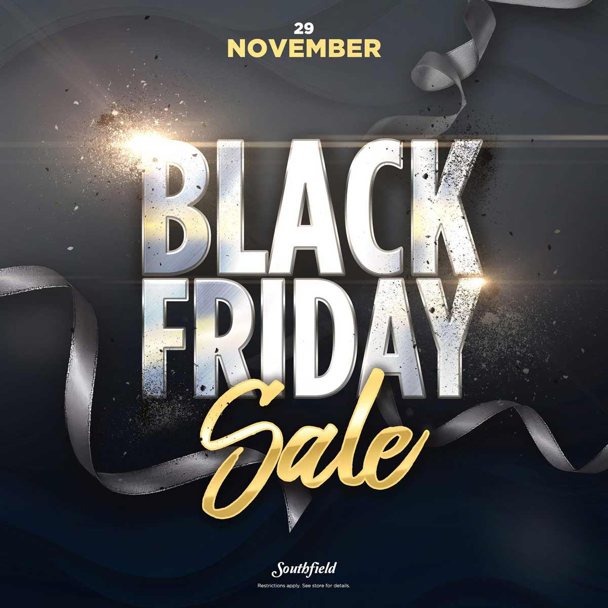 Scott Durrant designed this ad with the text black friday to remind their clients to get their November content request in