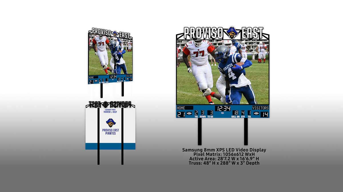 Provisio East High School display