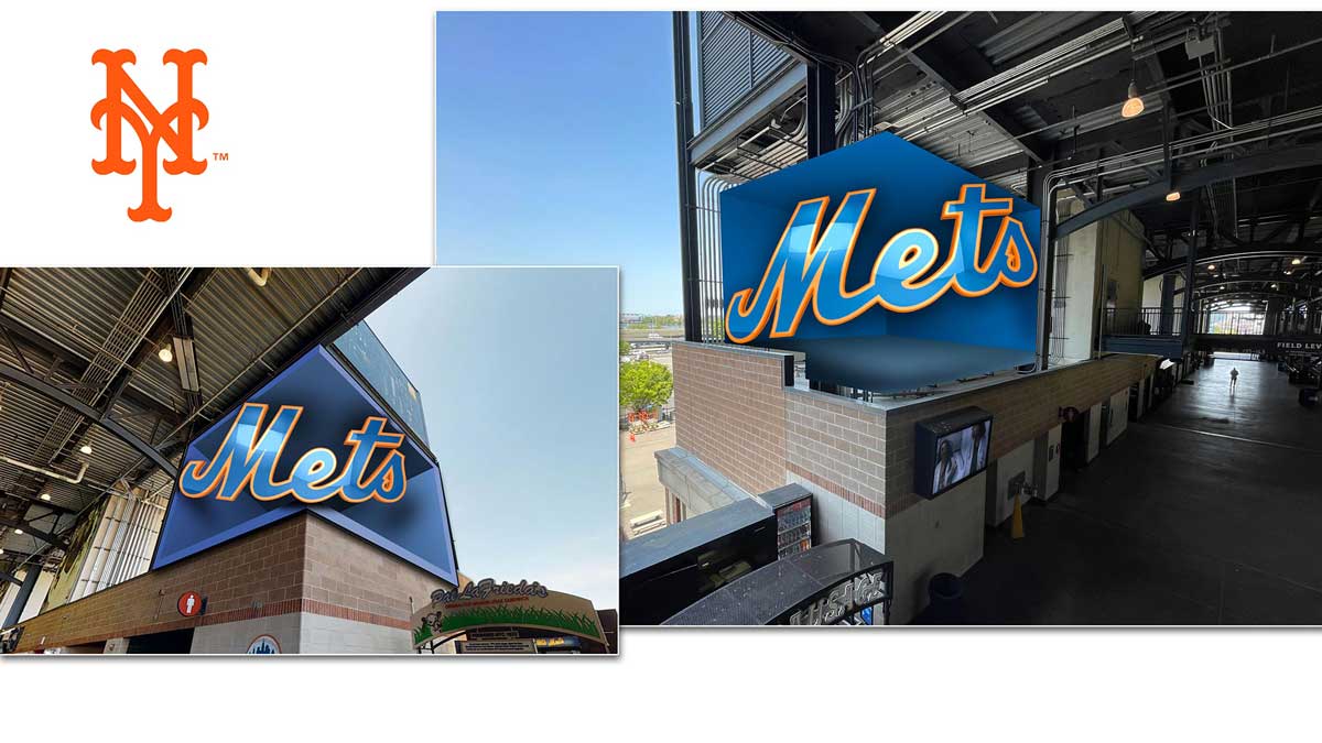 Mets Stadium anamorphic